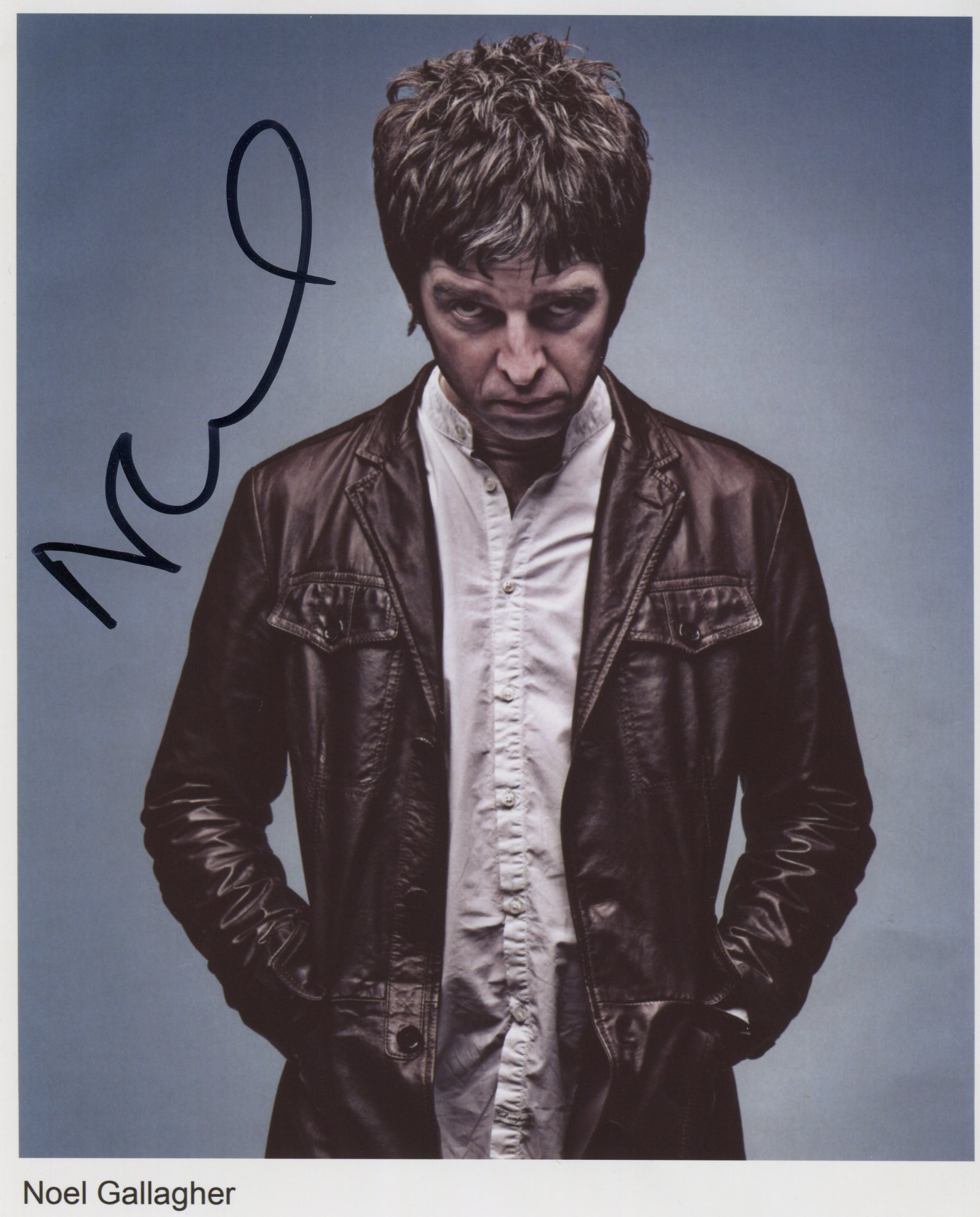 Noel Gallagher SIGNED Photo 1st Generation PRINT Ltd 150 + Certificate (3)