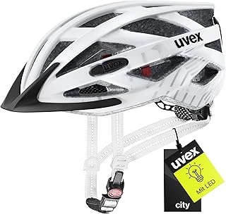 uvex City i-vo - Lightweight City Helmet for Men and Women - Custom Size Adjustment - Includes LED Light