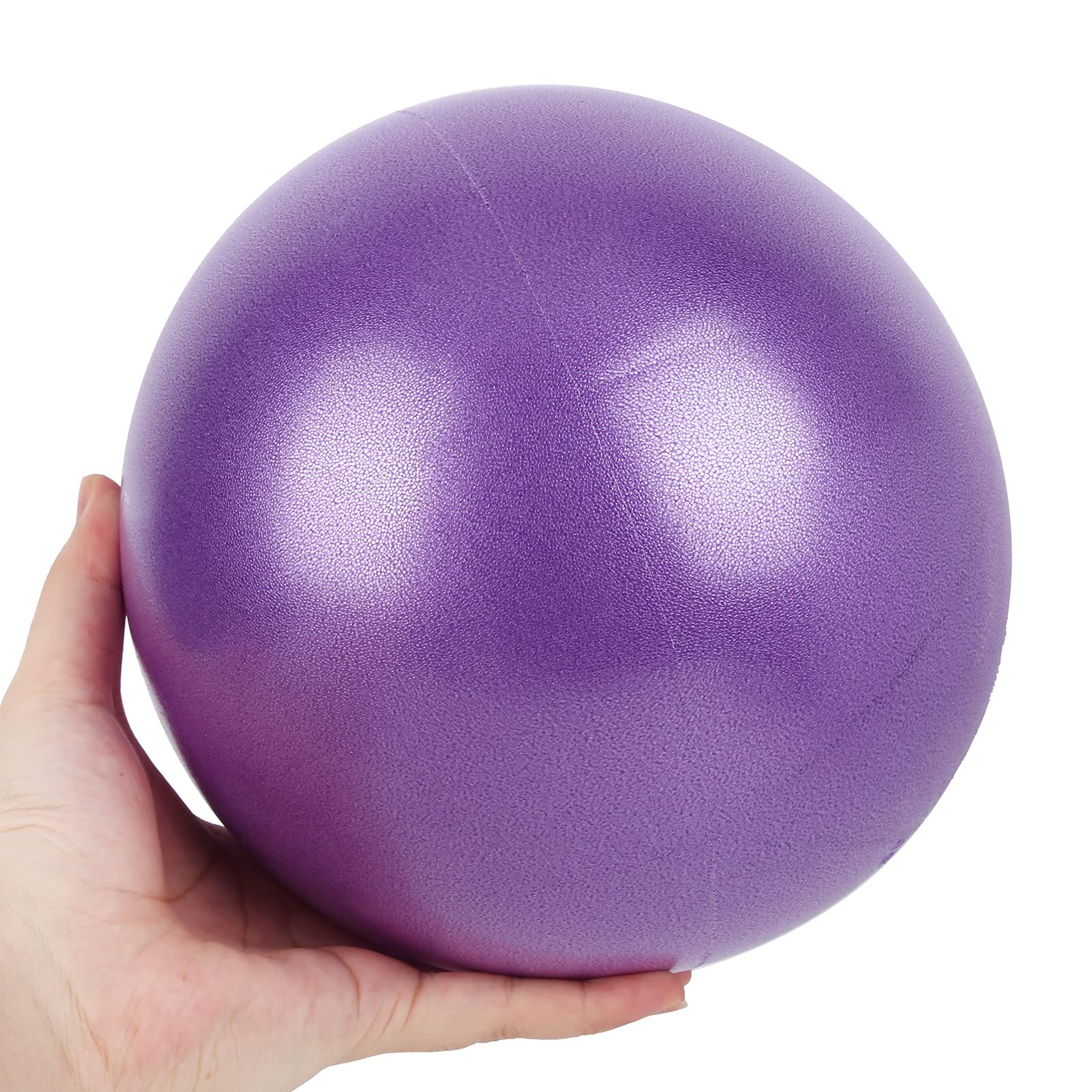 Mini, Heavy Duty Mini Exercise Ball ExplosionProof Frosted Enhance Flexibility for Core Training for Indoors or Outdoors (Purple)