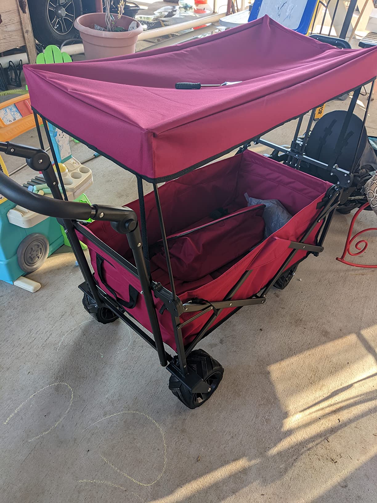 25/mo Finance Happbuy Extra Large Collapsible Garden Cart with