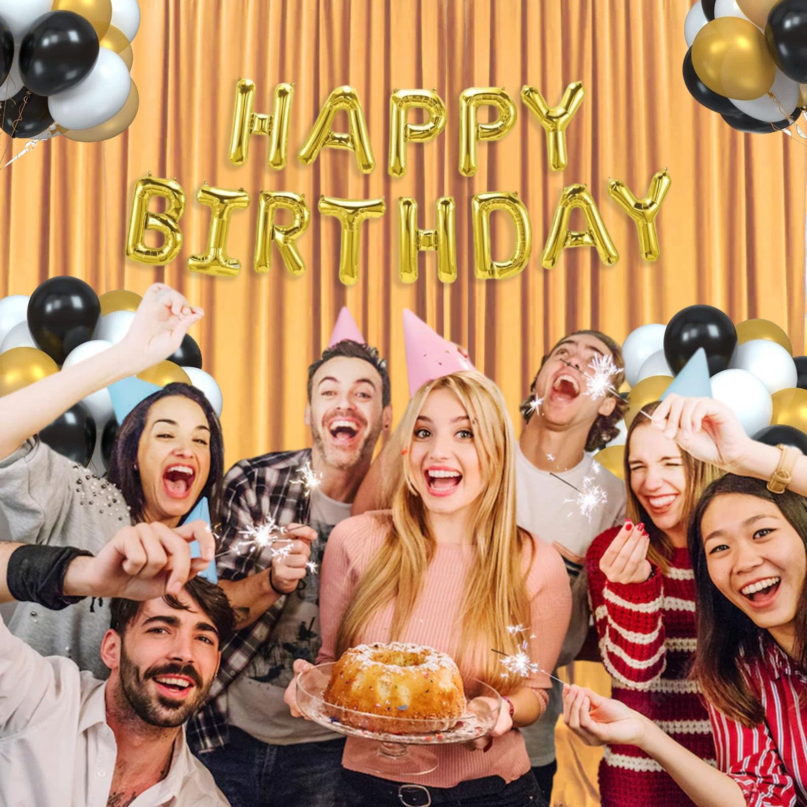 2 pannelli da 3,5 x 3,4 m, sfondo per feste, sfondo per servizi fotografici, compleanni, matrimoni, Halloween, Ringraziamento, Natale, Capodanno, 1,5 m x 3 m, 2 pannelli