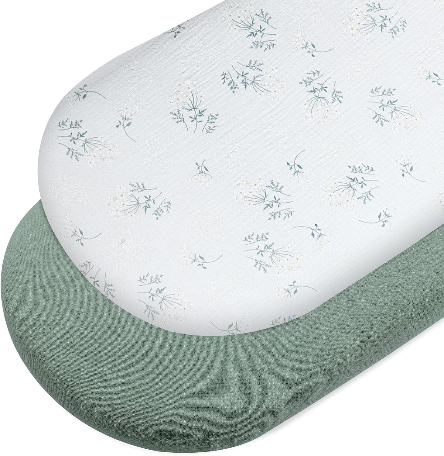 Fitted Sheet 90 x 50 cm Muslin Bassinet Mattress Cover
