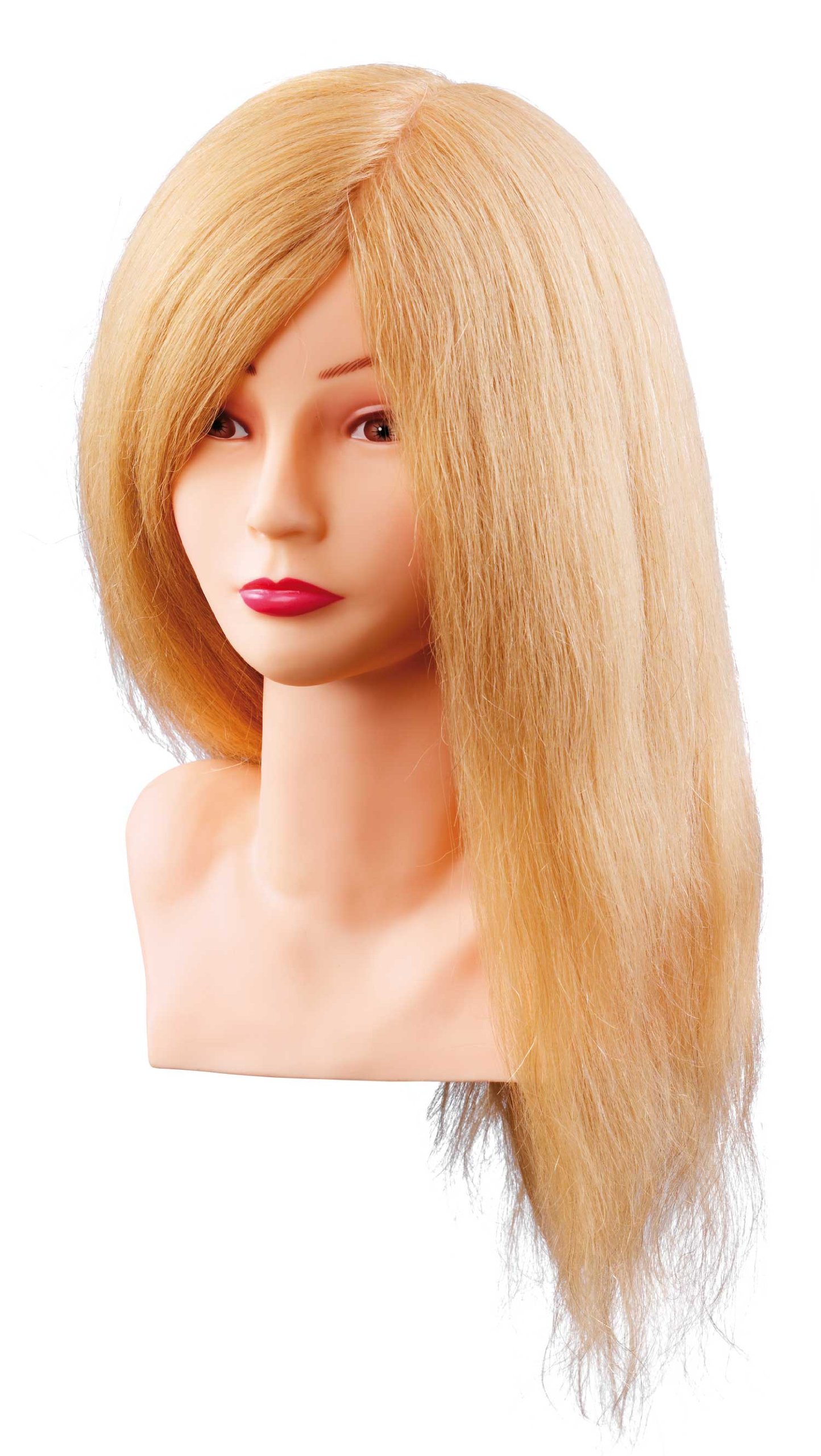Comair 7000799 Übungskopf "Louisa", 40 cm, blond Echthaar mit Büste