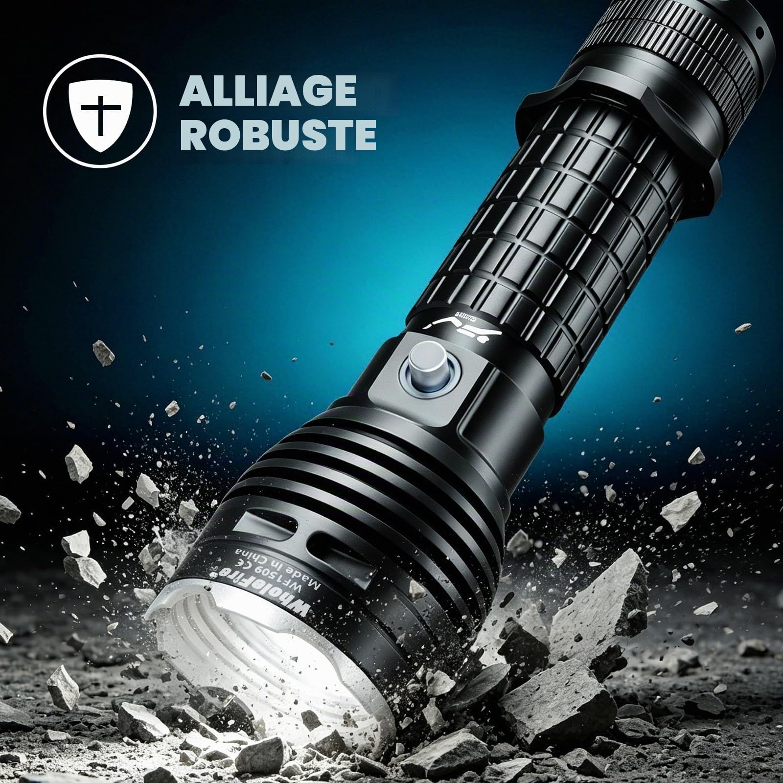 Underwater Diving 2000 Lumens Scuba Diving Torch, LED Diving Flashlight with 3 Modes, LED Scuba Dive Light Night IPX8 WaterProof Dive Light Professional Snorkeling