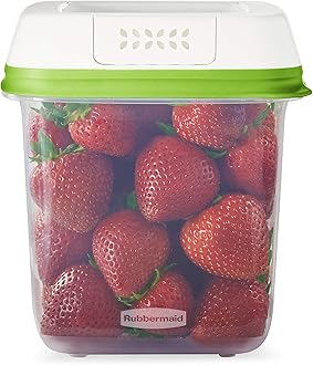 FreshWorks Saver, Medium Produce Storage Container, 7.2-Cup, Clear