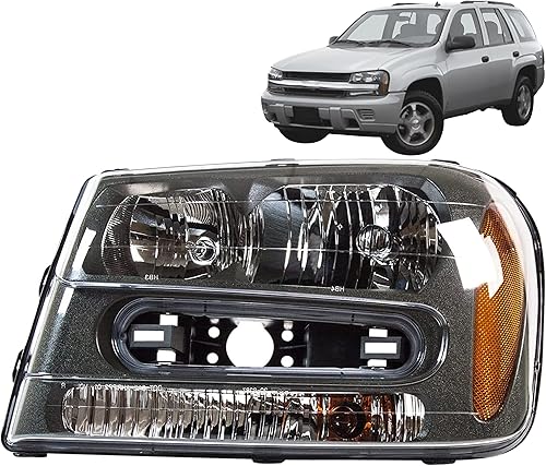 Miniatura 4 de Conjunto de faros delanteros compatible con Chevrolet Trailblazer, Trailblazer EXT LTZ, SS, LS, LT, lado norte izquierdolado del conductor DOTSAE,