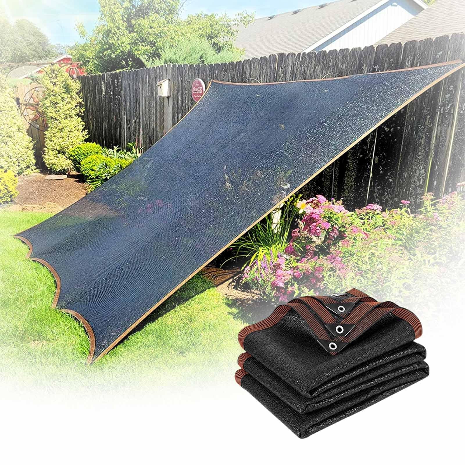 Filet d'ombrage à 90 % pour serres et jardins Protection UV pour poulailler Plusieurs tailles : 1 x 3 m 4 x 5 m 6 x 11 m 10 x 11 m Idéal pour les terrasses et l'extérieur (5 x 7 m)