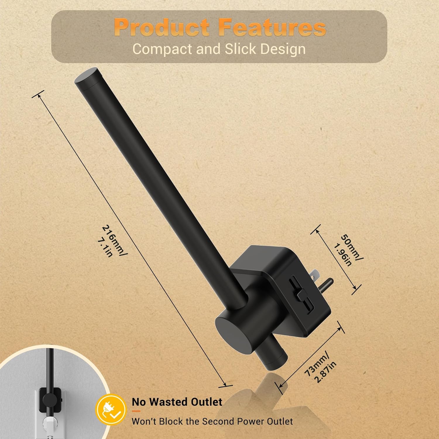 JandCase Night Lights Plug into Wall,0-200LM Dimmable LED Nightlights, 2 Pack Daylight White 5000K Vanity Night Light With Auto Light Sensor for Bathroom Dressing Room