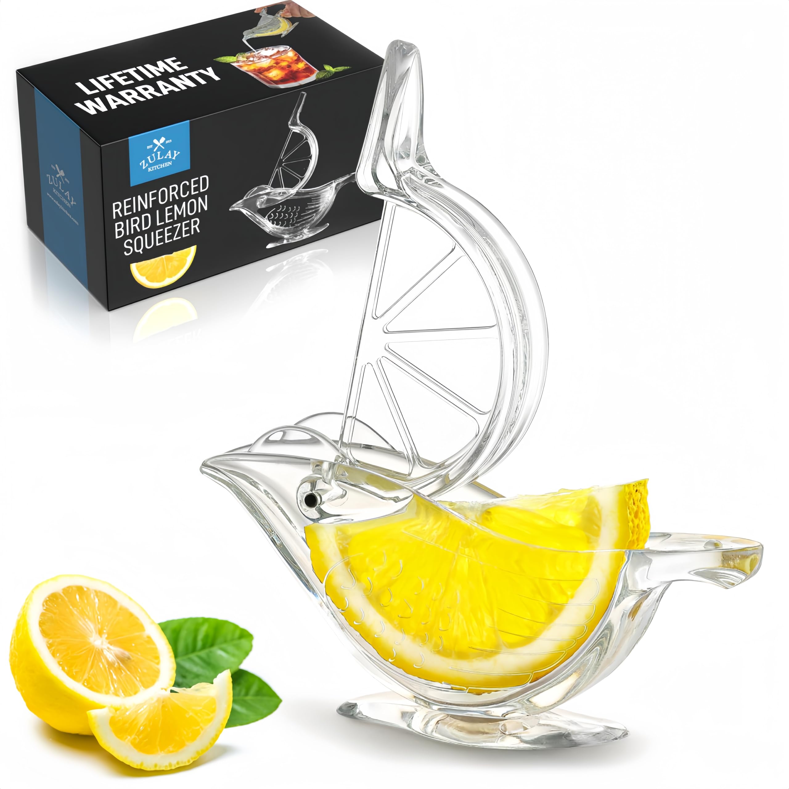 Makabee Cute Bird Lemon Slice Squeezer - Easy & Durable Lemon Squeezer Gift for Hostess, Lemon Wedge Squeezer Gift, Lime Squeezer for Stylish Bar Setup, Convenient Pour Spout - 1 Pack Clear (B0D7LQ6531) Amazon Price History, Amazon Price Tracker