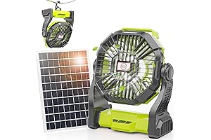 10400mAh Outdoor Solar Powered Fan
