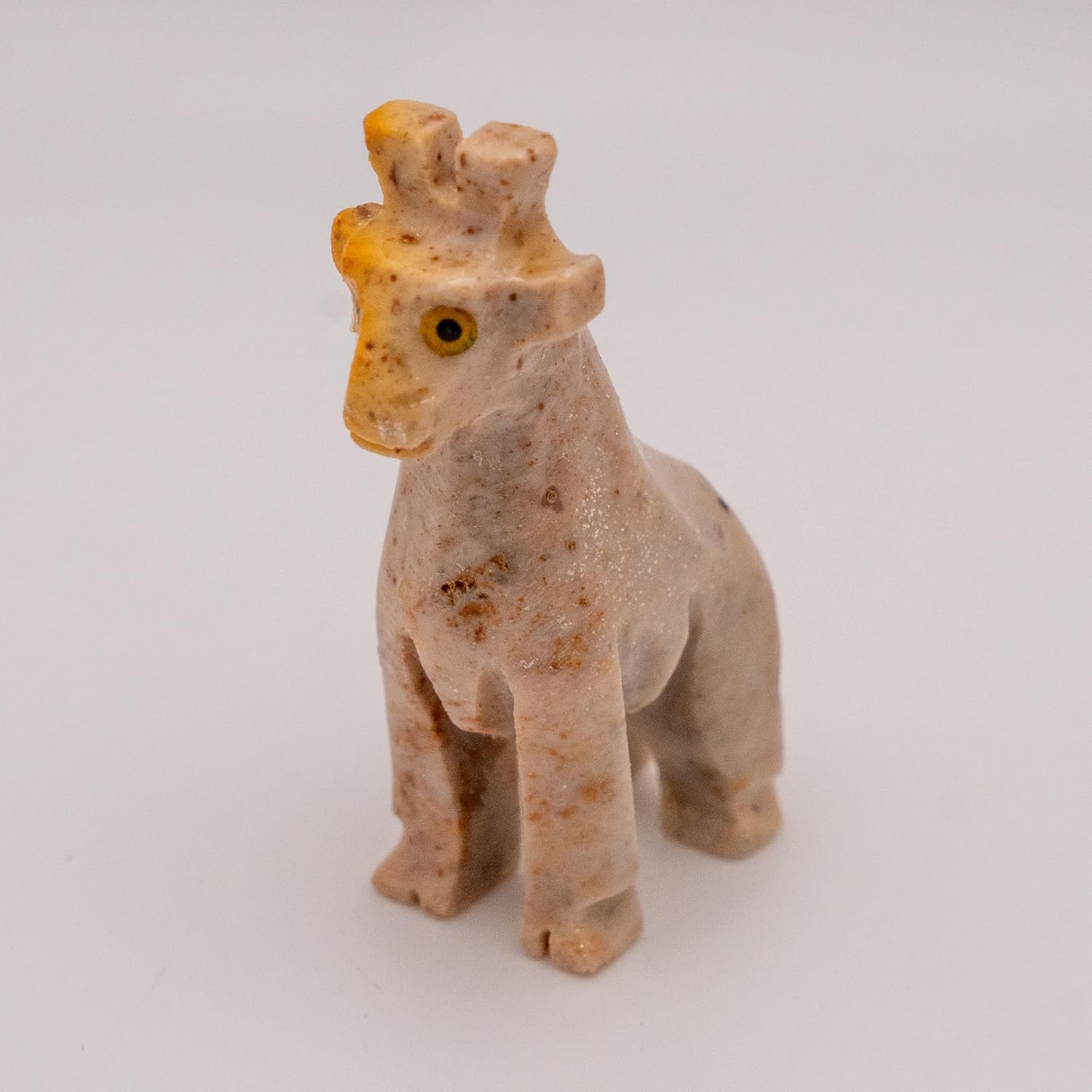 TruEnergy Giraffe Soapstone Figurine – 70+ Styles, 1.5" Hand Carved Natural Soap Stone Animal Sculpture for Home, Office & Crystal Collections image 3