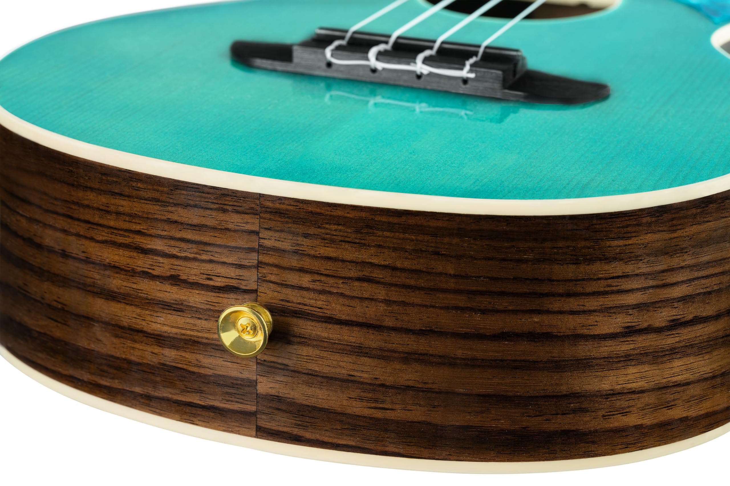 Ortega Guitars Ukulele Tenore Acustico – Ghost Series – Gig Bag Inclusa – Abete Rosso, Blue (RUGH-OCT)