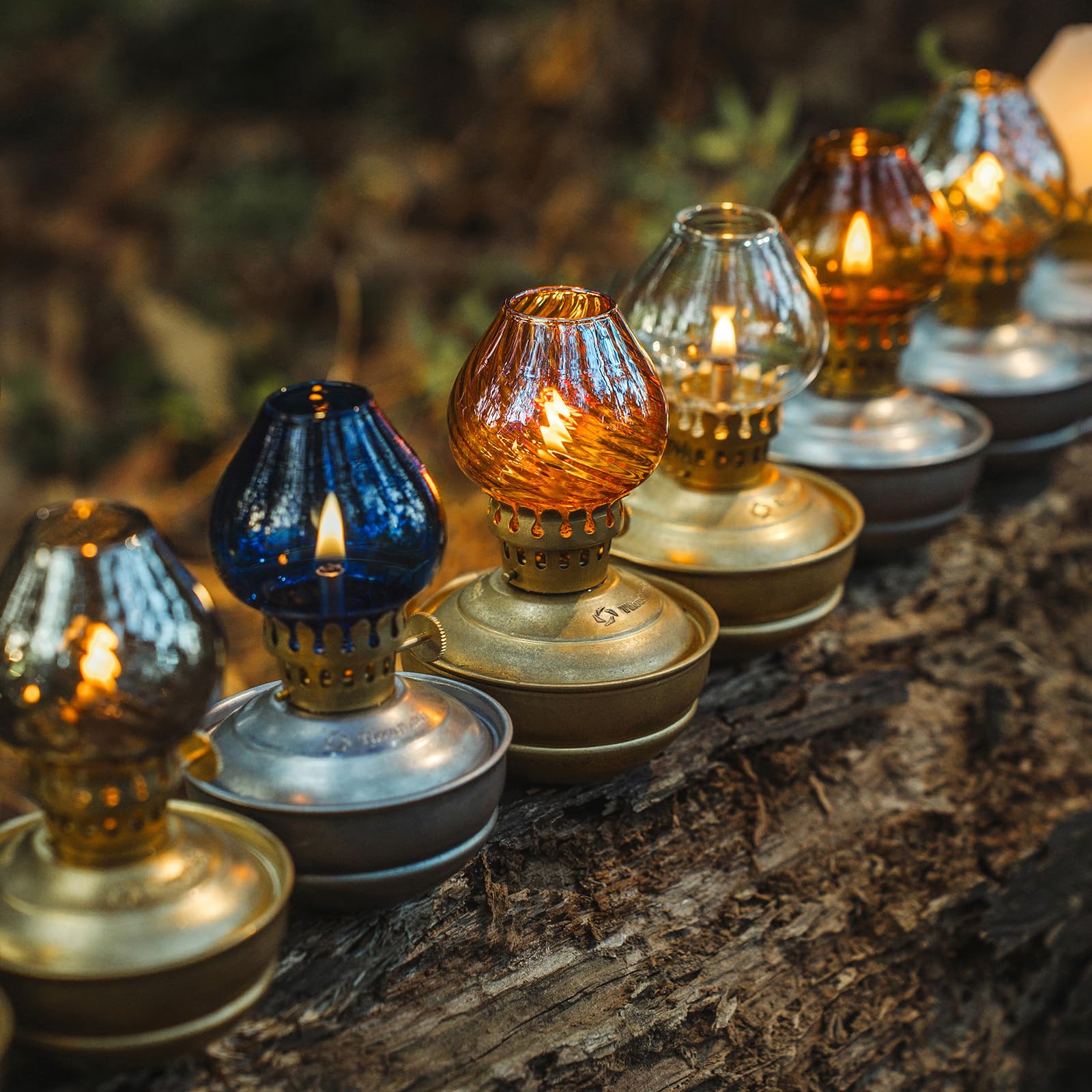 Thous Winds Glass Lampshade Replacement, for Luminara Oil Lamp Blue, φ2.15*2.26in - Image 4