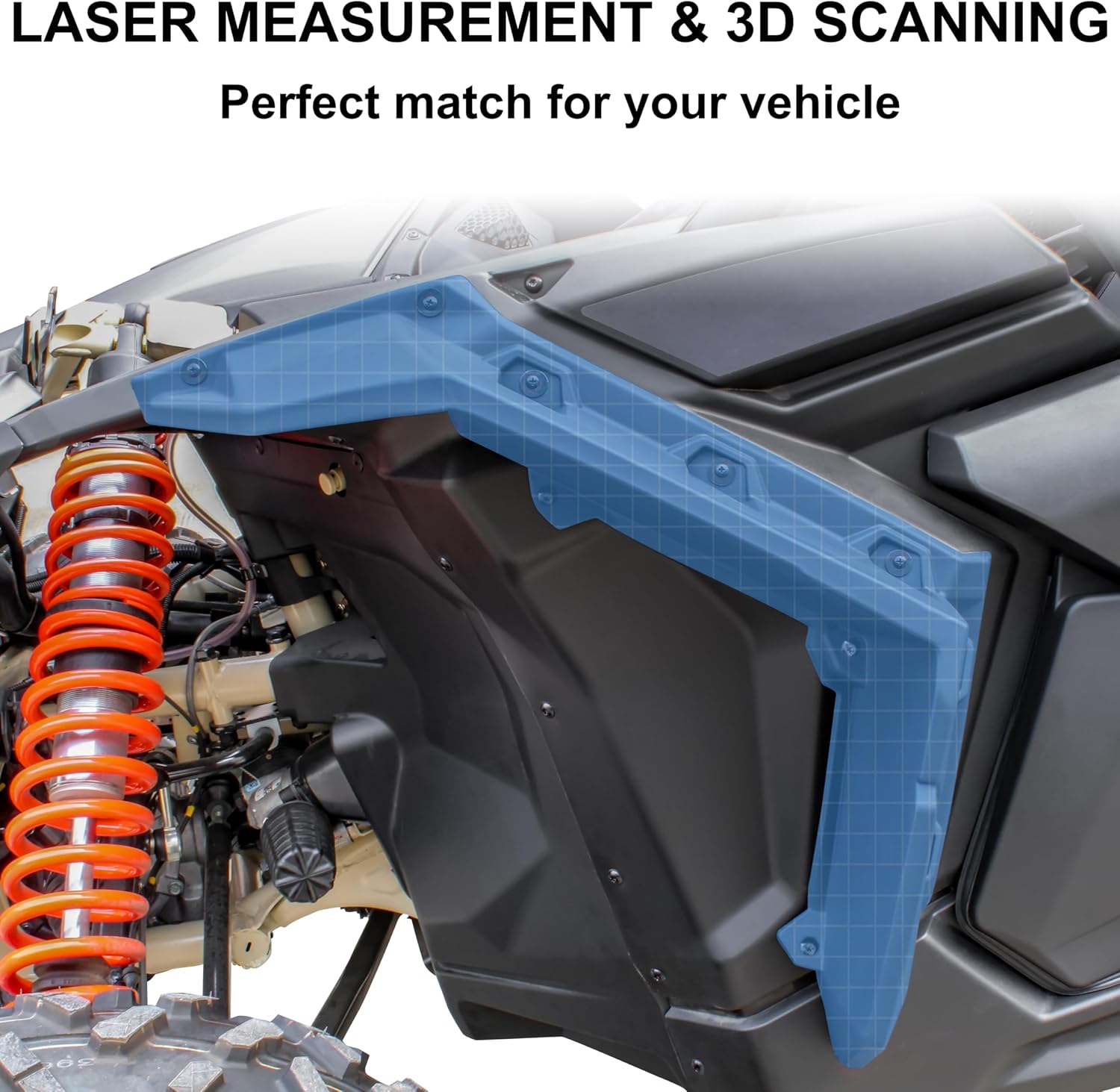 SAUTVS Wider Extended Fender Flares Kit for Can-Am X3, XXL Front Mud Flaps Mud Guards Extension for Can Am Maverick X3 MAX All Models Accessories 2017-2026 (2PCS)