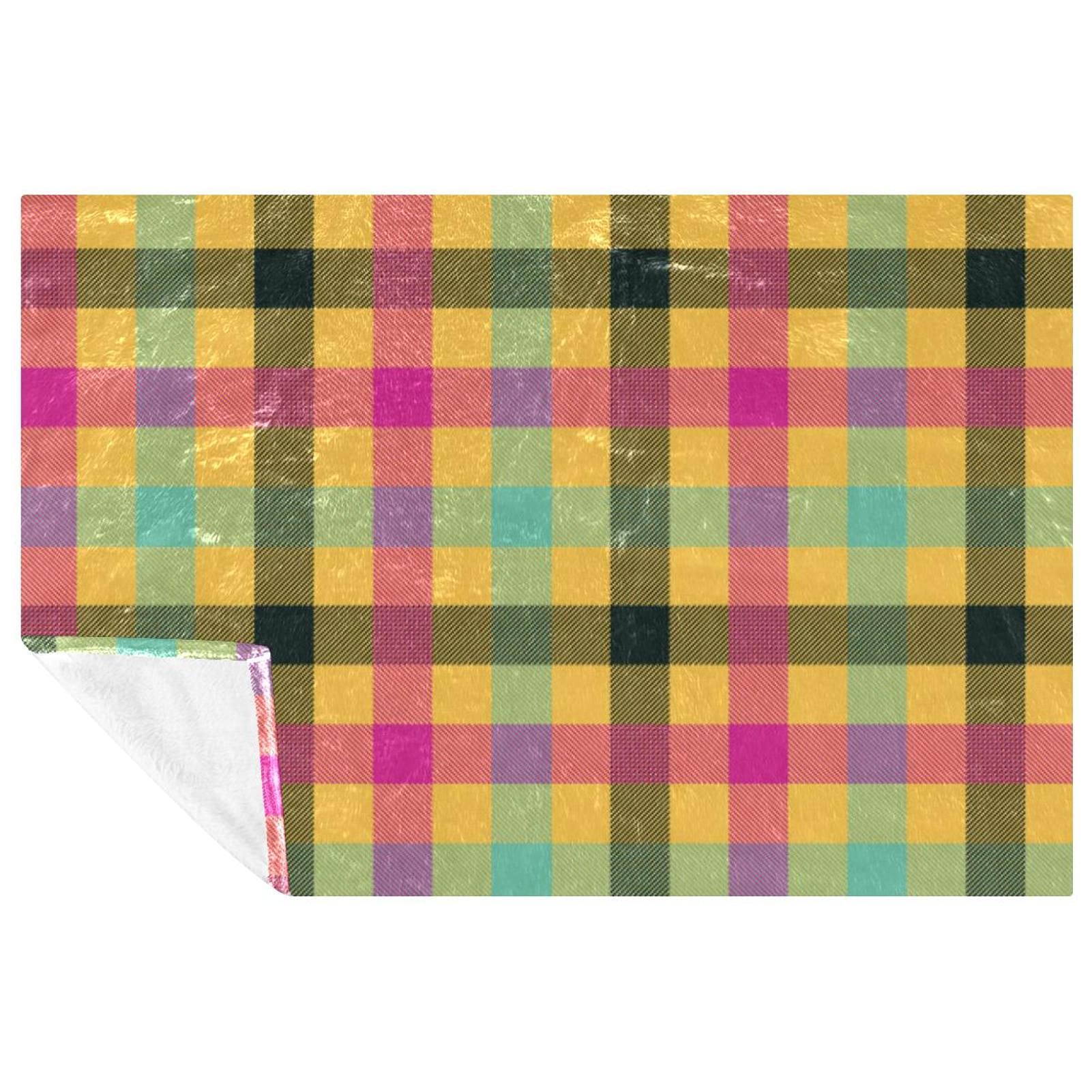 Plaid doux et chaud écossais orange pour des moments cocooning cocoon