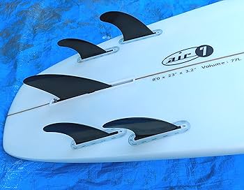 Amazon | ロングボード Surfboard ケース付き 取り外し可能 フィン 5枚