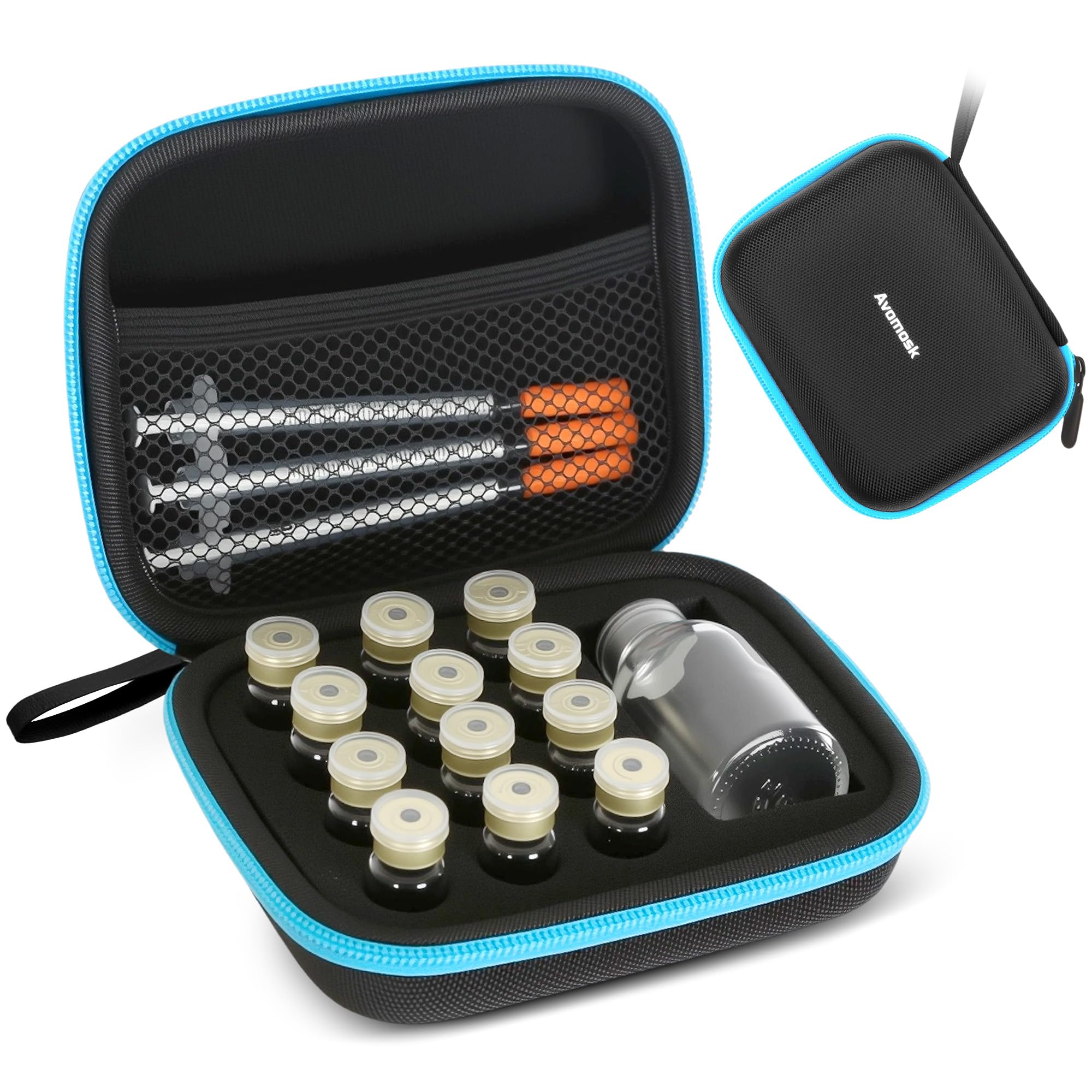 Photo 1 of 13 Slots Dual-Size 30ml and 3ml Peptide Case, BAC Water Vial Holder, Peptide Case for Fridge and Travel, Fits Standard Vials (Case Only)