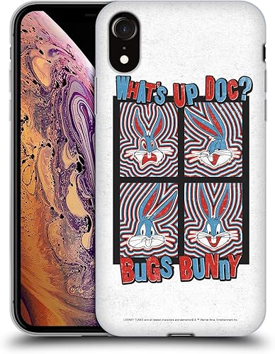 Miniatura 32 de Head Case Designs Funda de gel suave con licencia oficial de Looney Tunes Retro Bugs Bunny compatible con Apple iPhone 11 Pro Max Retro,Blanco y