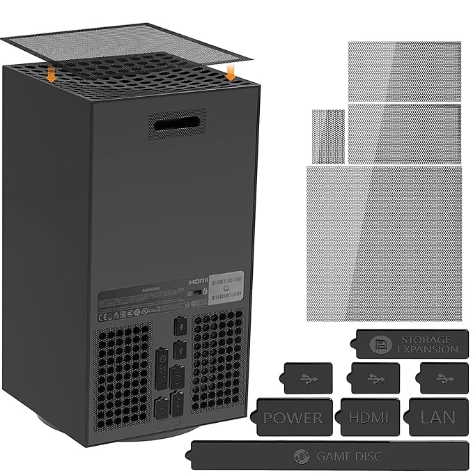New World Dust Proof Kit For Xbox Series X Dust Plugs Dust Filter Kit