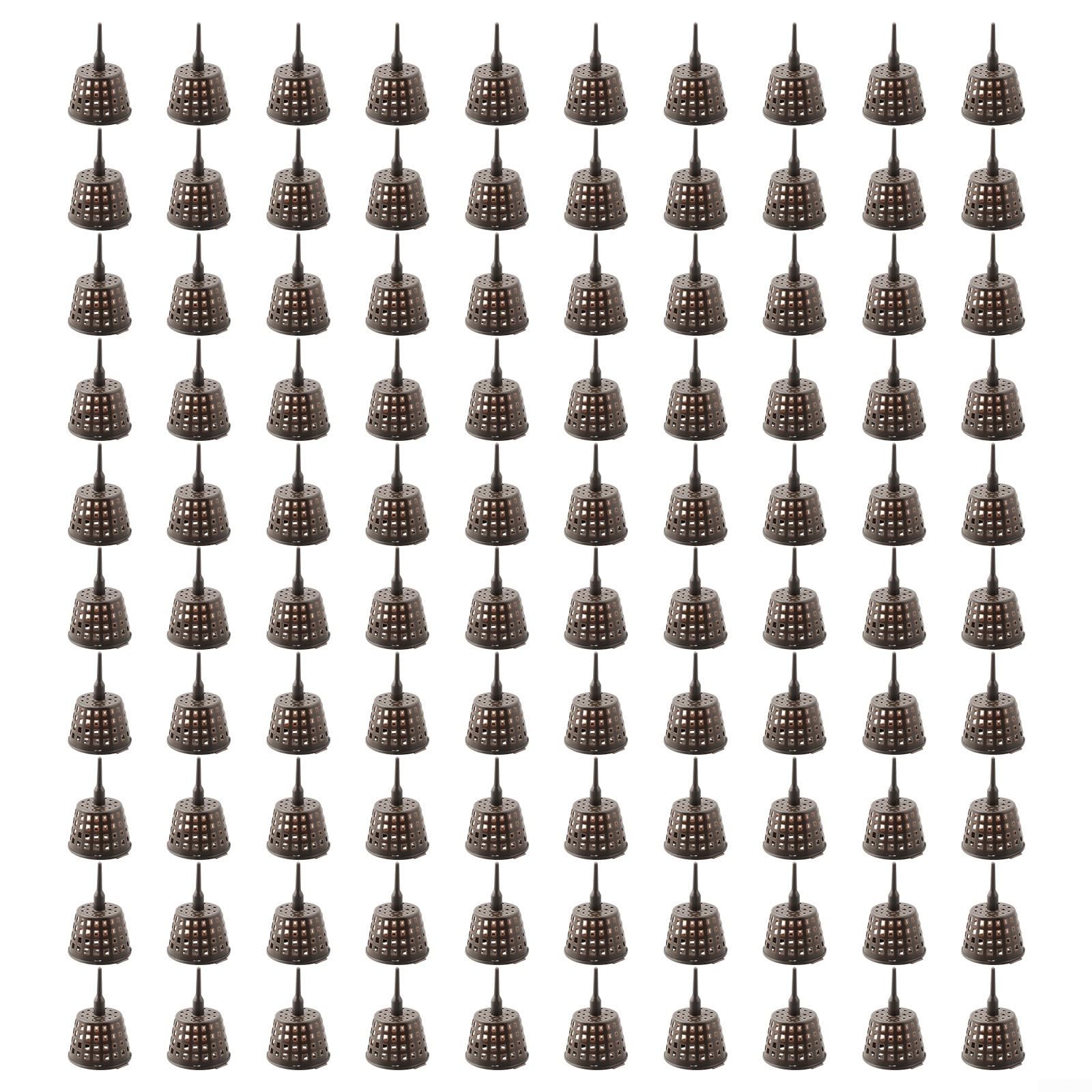 Lot de 100 boîtes d'engrais pour bonsaï avec couvercle taille L