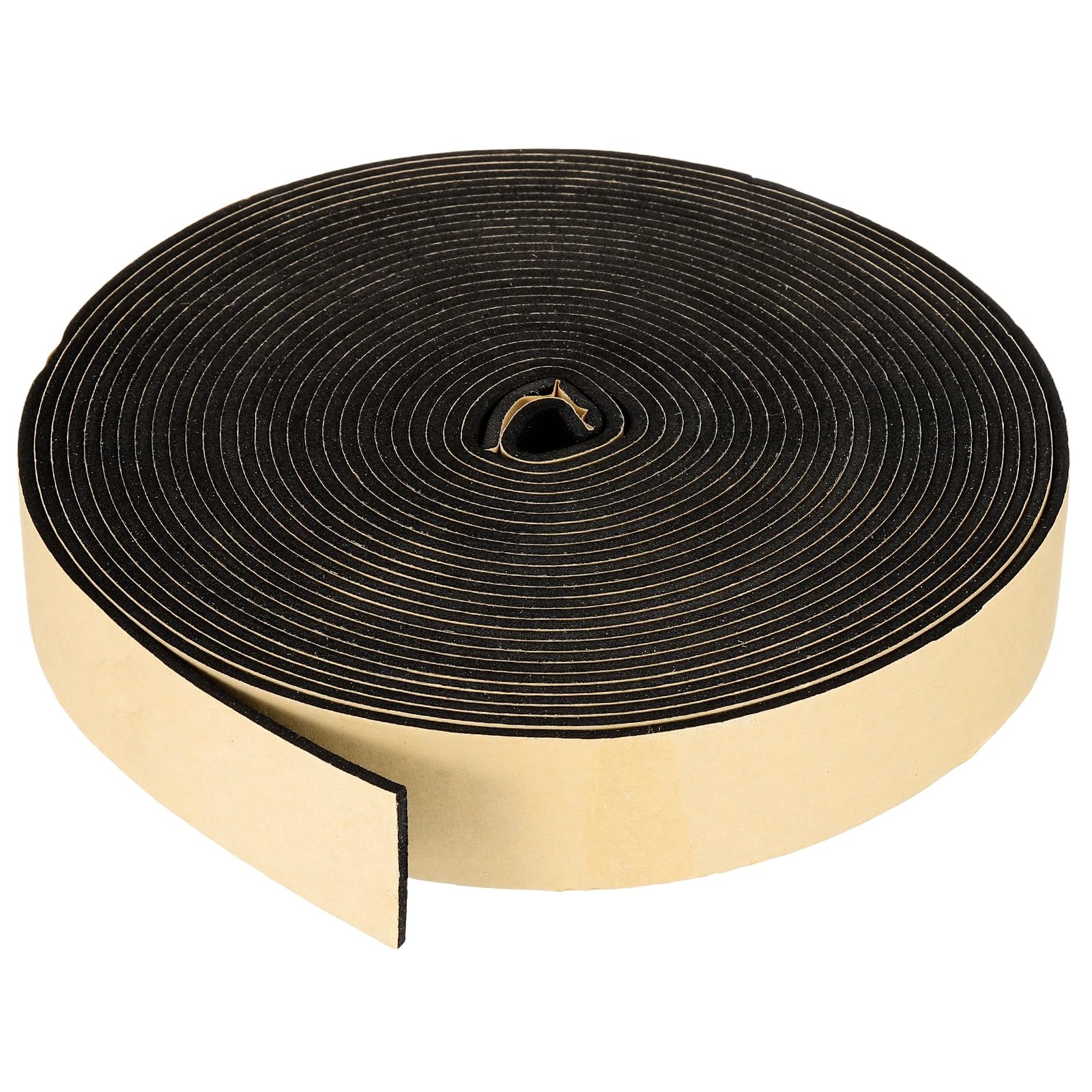 PATIKIL Foam Insulation Tape, 35mm W x 3mm t x 10 Meter Self Adhesive Weather Stripping Door Seal Strip for Door Window Air Conditioning, Black