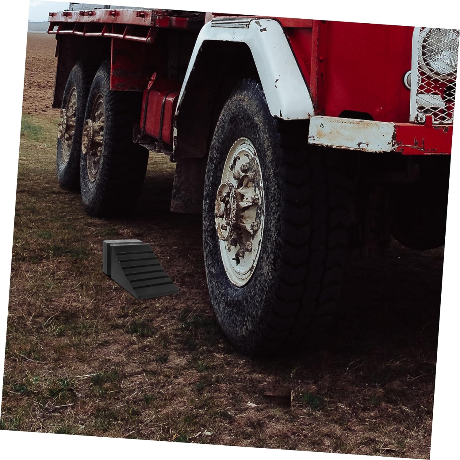 Zerodeko Trailer Tire Wheel Chock Portable Skid Chocks for Cars Trucks and Trailers Durable Design for Safe Parking Slopes Wheel Stops for Vehicle Stability