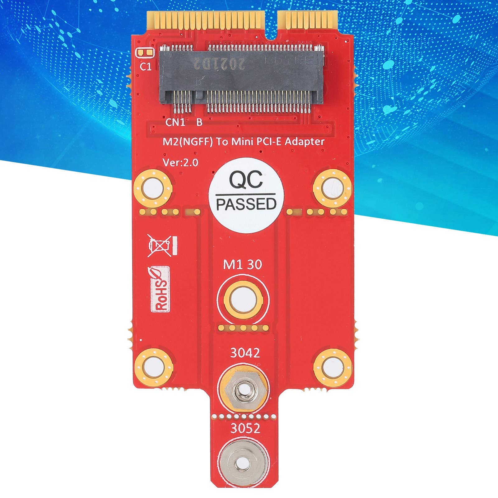 Adapter M2 Key B na Mini PCIE Trwały moduł konwertera umożliwia karty WWAN SSIC z gniazdem M2 do łączenia się z gniazdem Mini PCIE do komputerów stacjonarnych i komputerów stacjonarnych