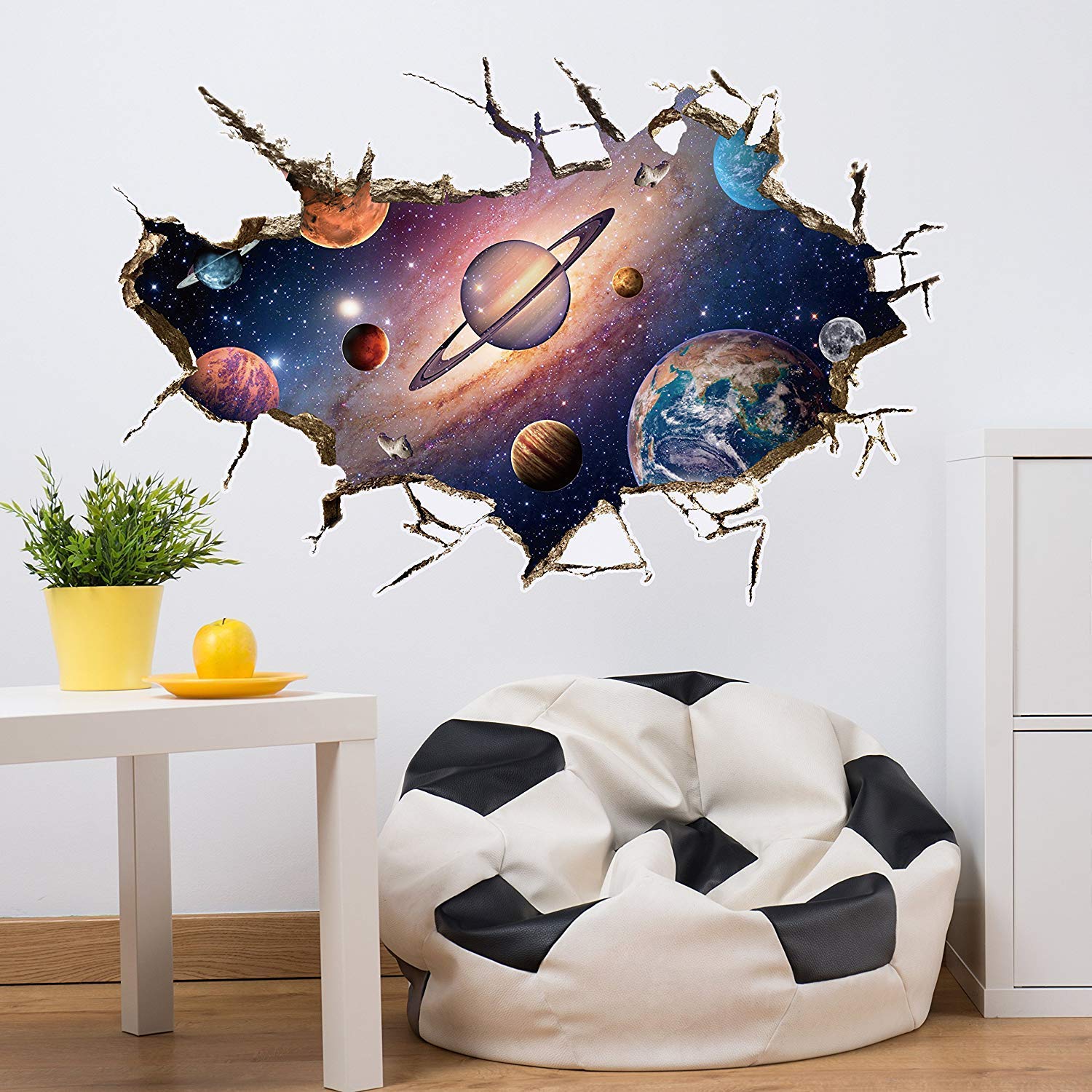 WALPLUS Amazing Cosmos 3D View Through The Wall, Vinyl, Multi-Colour, 60 x 10 x 10 cm - Image 4