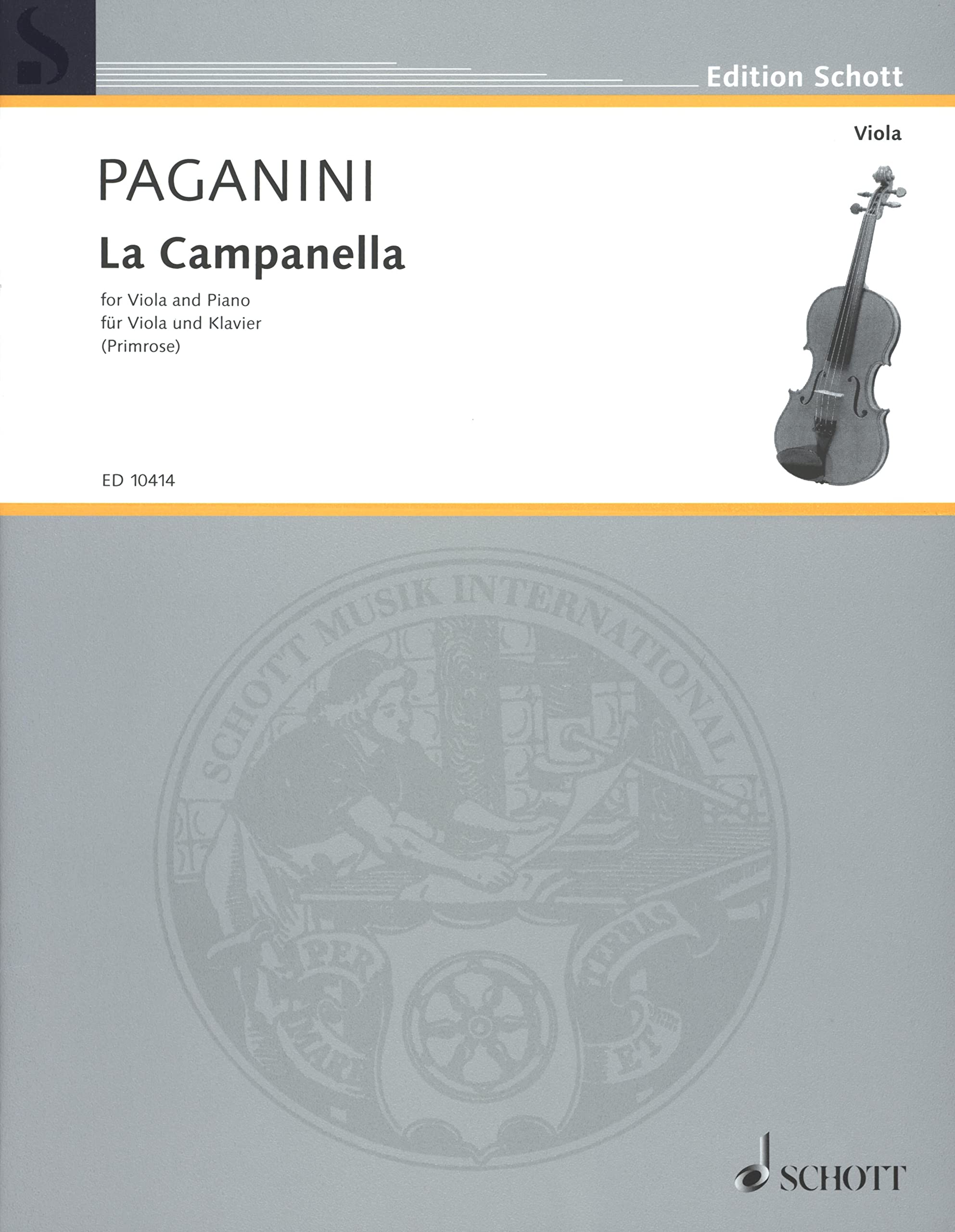 Amazon.co.jp: Partitions classique SCHOTT PAGANINI N. - LA