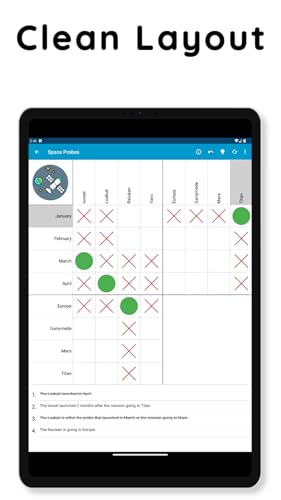 Logic Grid Puzzles - Brain Game - No Ads - Easy to Hard