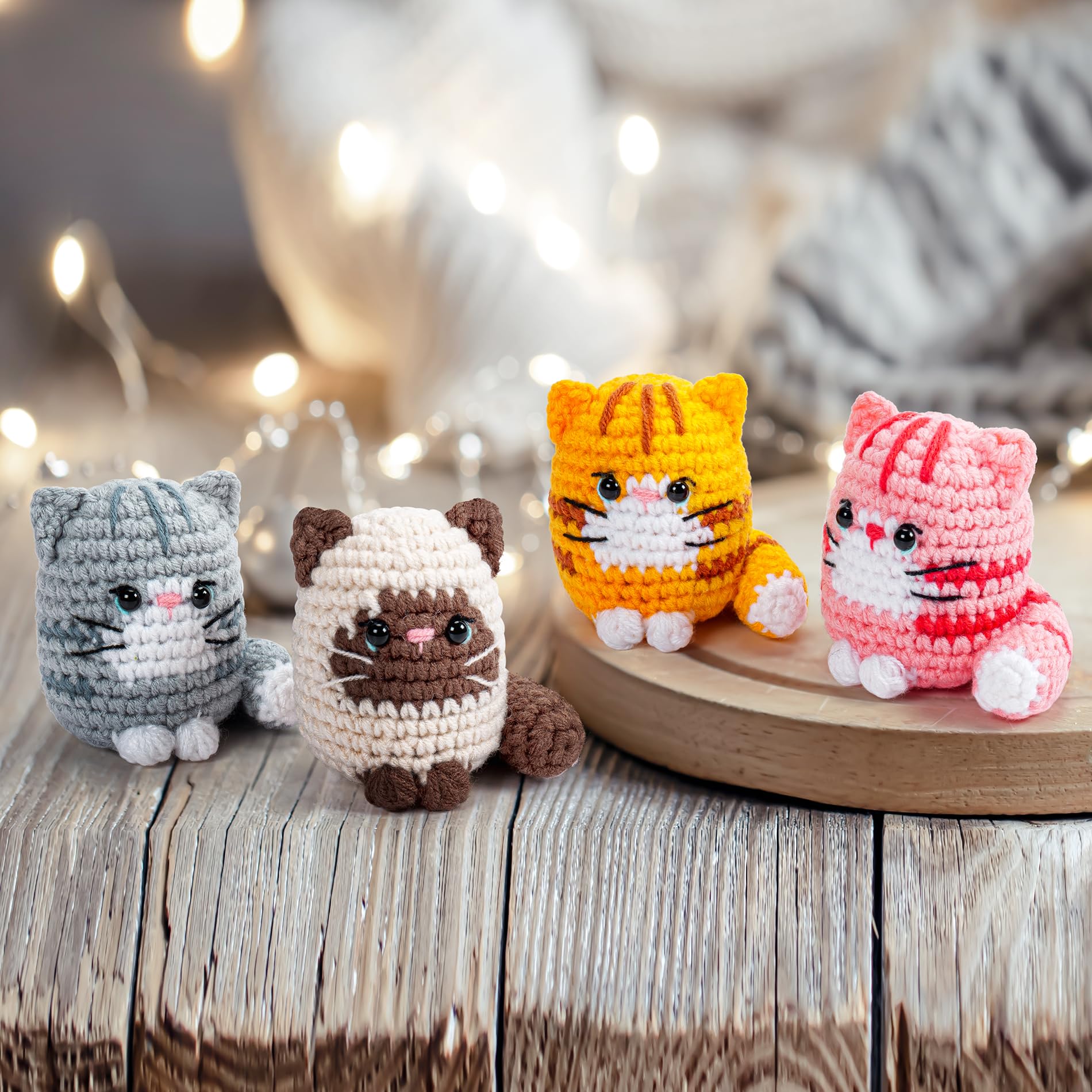 Komplettes Hkelset fr Anfnger mit Video-Tutorials Schritt fr Schritt   Starter-Set fr Ktzchen (Hkelkatze, 4-teilig) : Amazon.de: Kche,  Haushalt & Wohnen