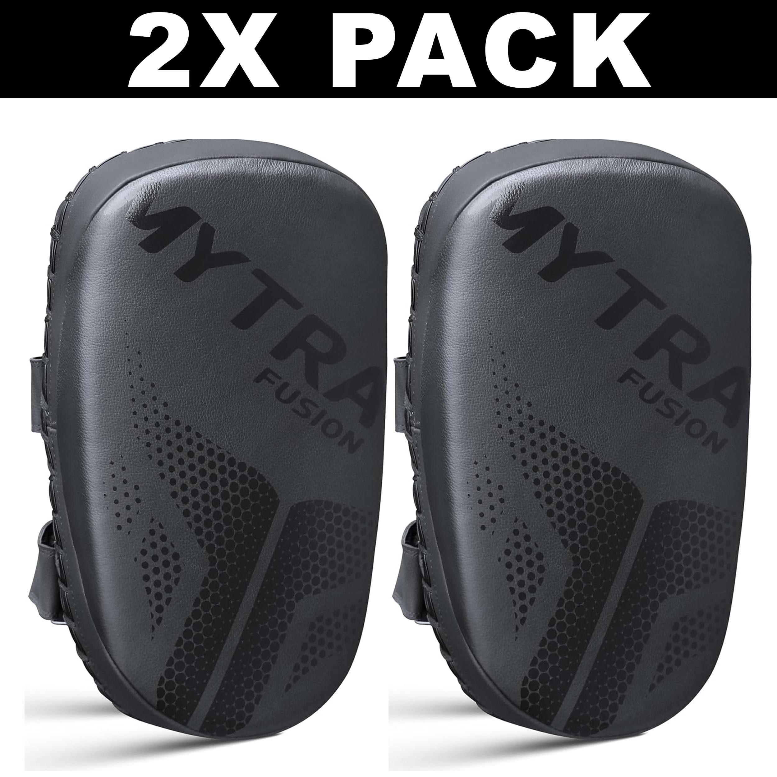 Mytra Fusion Skórzane Zakrzywione Muay Thai Pads do MMA, Kickboxingu, Taekwondo i Sztuk Walki – Ochraniacz do Kopania i Uderzeń