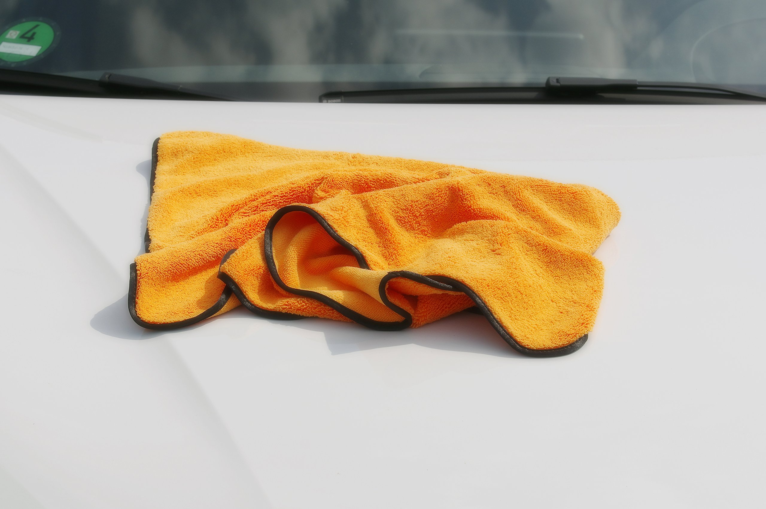 Glart 6 x ściereczka do osuszania samochodu XXL – bardzo chłonna ściereczka do czyszczenia samochodu – 90 x 60 cm, zestaw ściereczek z mikrofibry do suszenia bez zarysowań przed politurą samochodową i