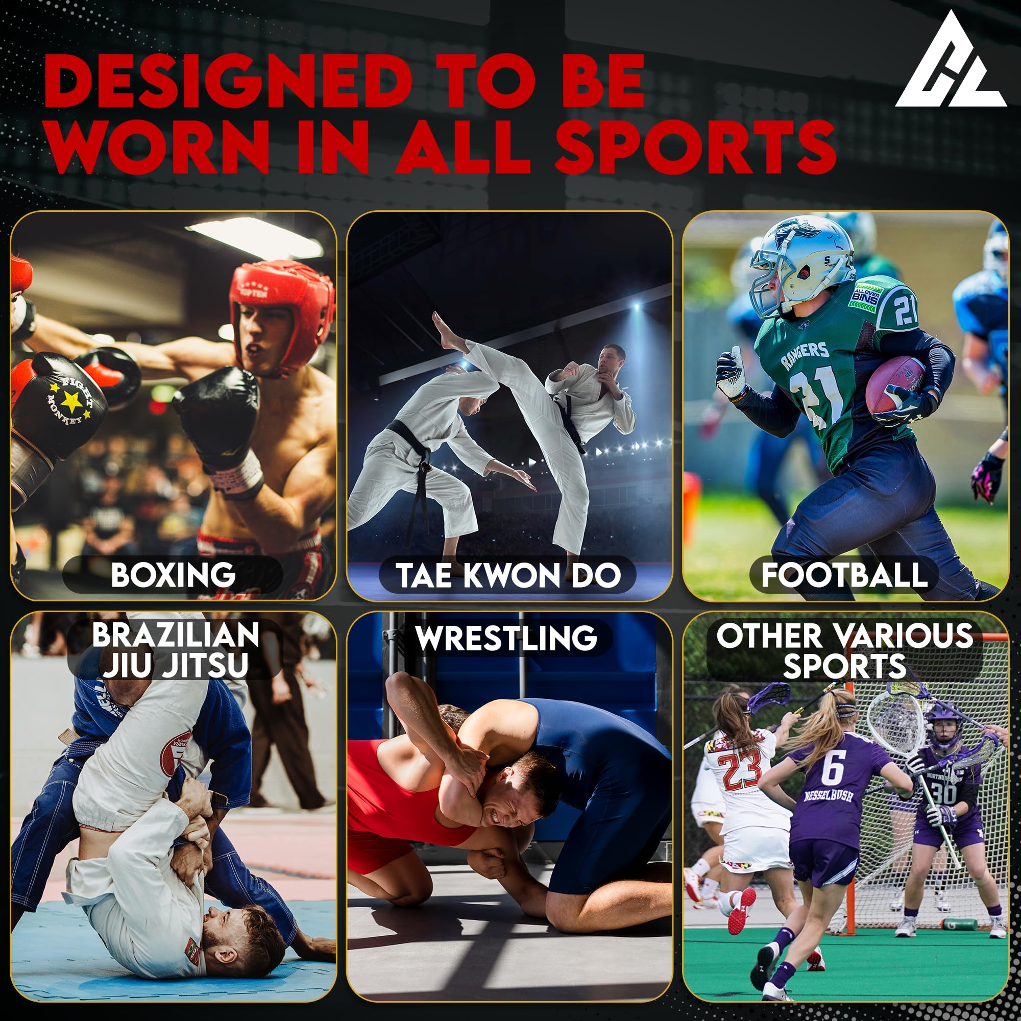 Paradenti sportivo modellabile per adulti, con custodia ventilata, traspirante, su misura, per uomini e donne, paradenti per MMA, boxe, jiu jitsu, wrestling, grpling, hockey e sport