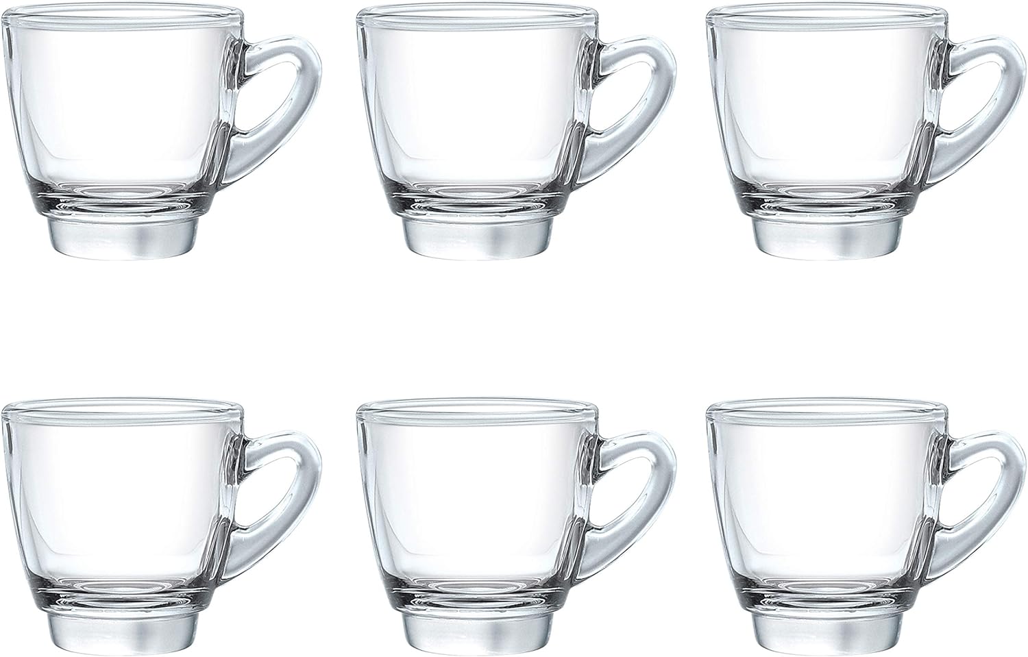 Ocean Kenya Espresso Cup, Set Of 6, Clear, 65 Ml, P01642, Espresso Cup