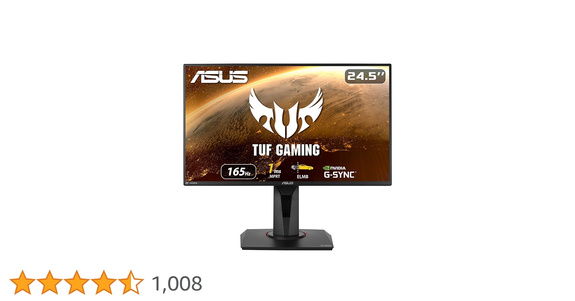ASUS Tuf - Vg259Qr Gaming 25 Inch (63.5 Cm) 1920 x 1080 Pixels LCD