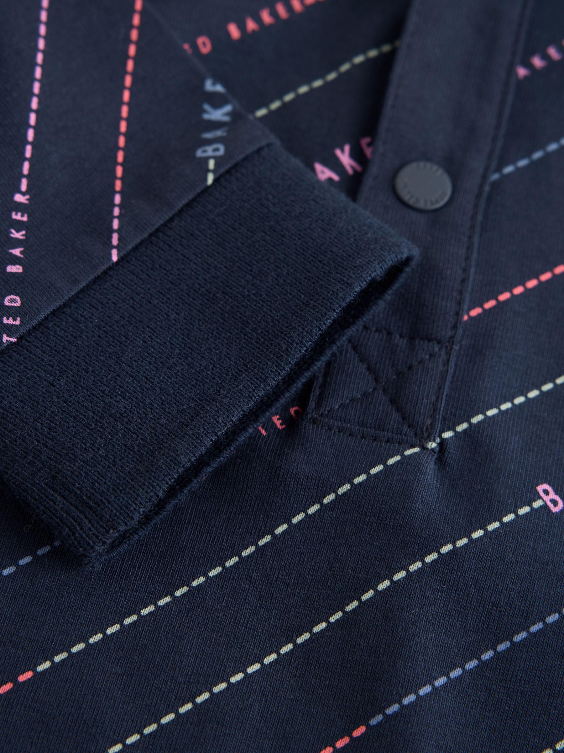 Noworodki chłopcy Pajacyk z kołnierzykiem polo i nadrukiem Baker by Ted Baker