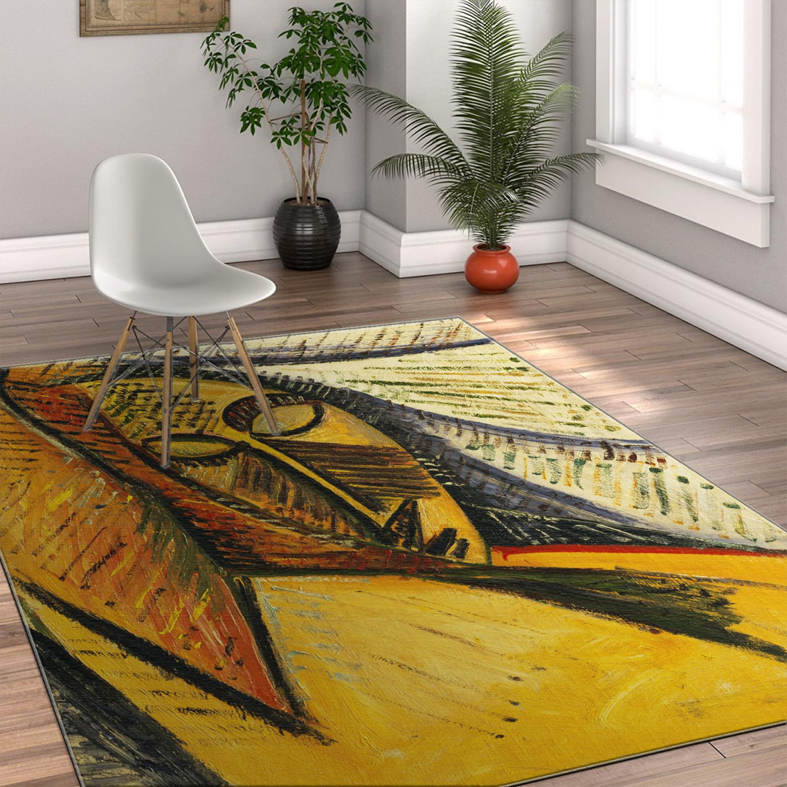 Bauernhaus Bereich Teppich Frau Muster Teppich Picasso Malerei Kunst Teppiche für Wohnzimmer Schlafzimmer Küche Fußmatten Throw Teppiche 60 x 100 cm
