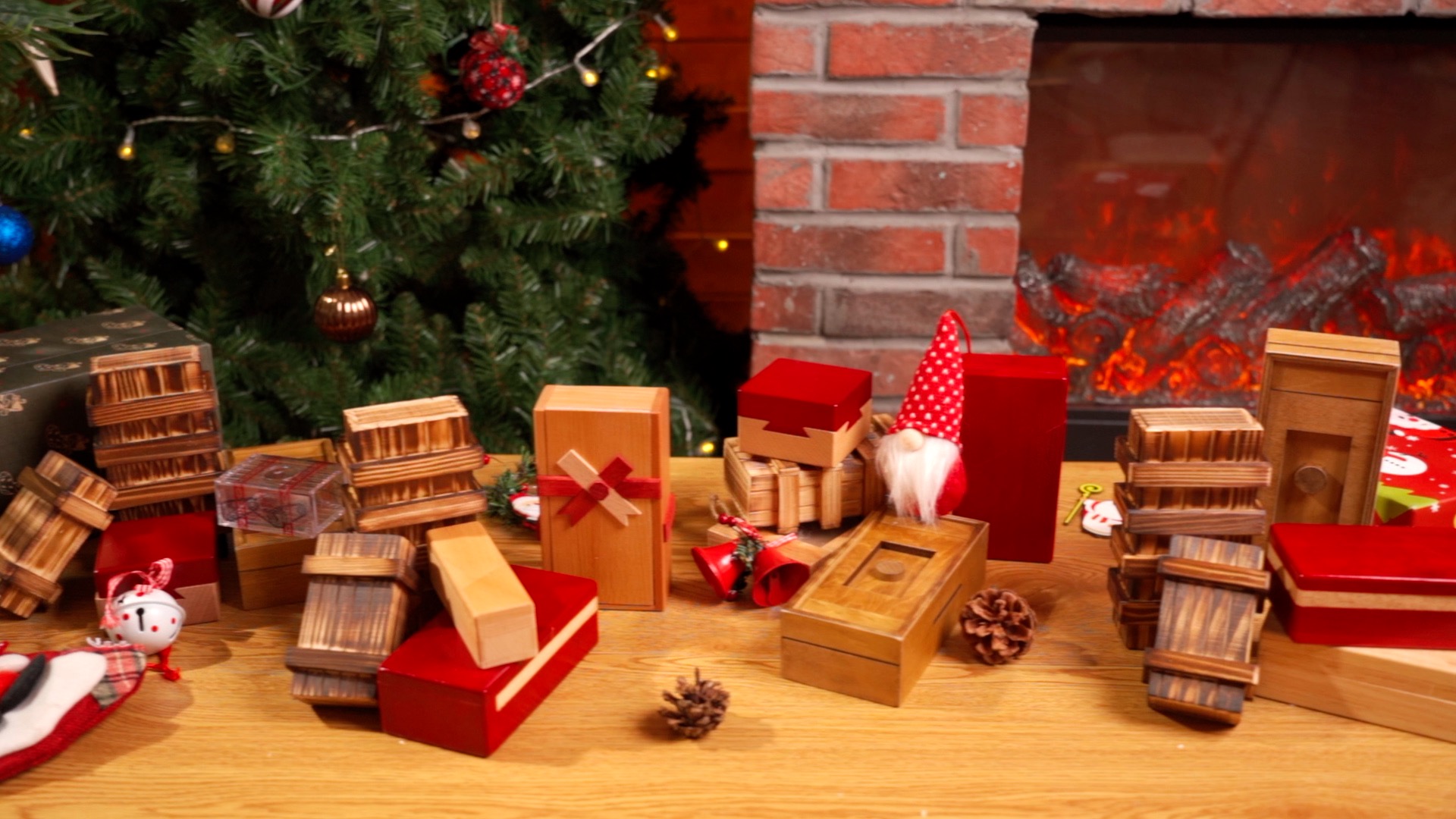Amazon.com: Hanaive 5 Pack Christmas Puzzle Box Gift Wooden Secret