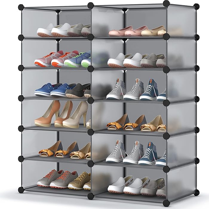 Buy HOMIDEC Shoe Rack, 6 Tier Shoe Storage 24 Pair Plastic Shoe