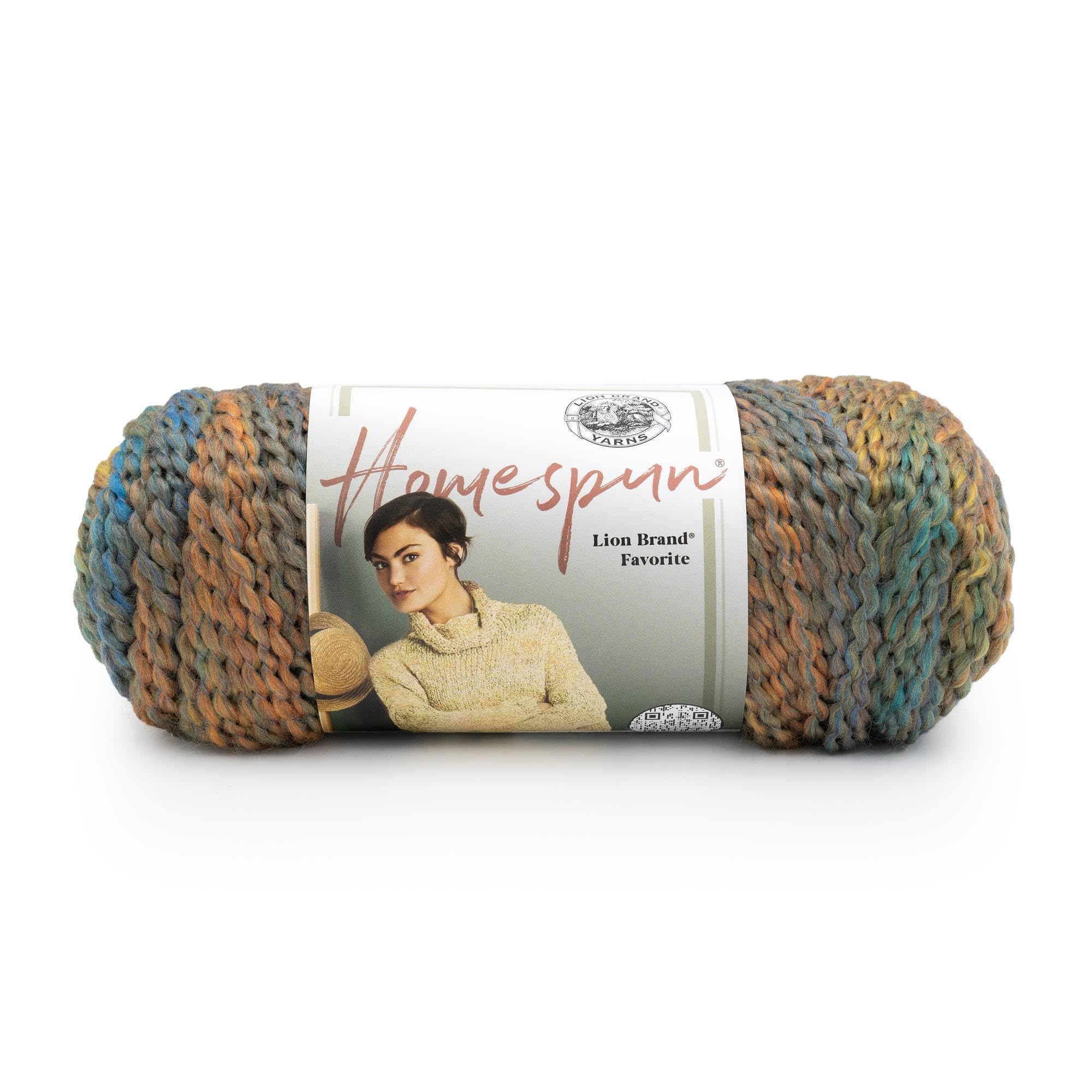 Lion Brand Yarn Homespun Yarn, Soft Bulky Yarn for Knitting, Crocheting, and Crafting, 1 pack, Painted Desert