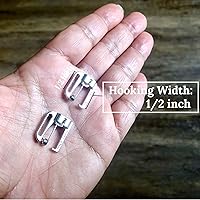 Vista 5 de Ganchos de repuesto para brasier de traje de baño (sin coser), 1/2 pulgadas, metal, ganchos de pin Straps (2)