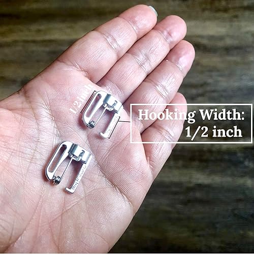 Miniatura 5 de Ganchos de repuesto para brasier de traje de baño (sin coser), 12 pulgadas, metal, ganchos de pin Straps (2)