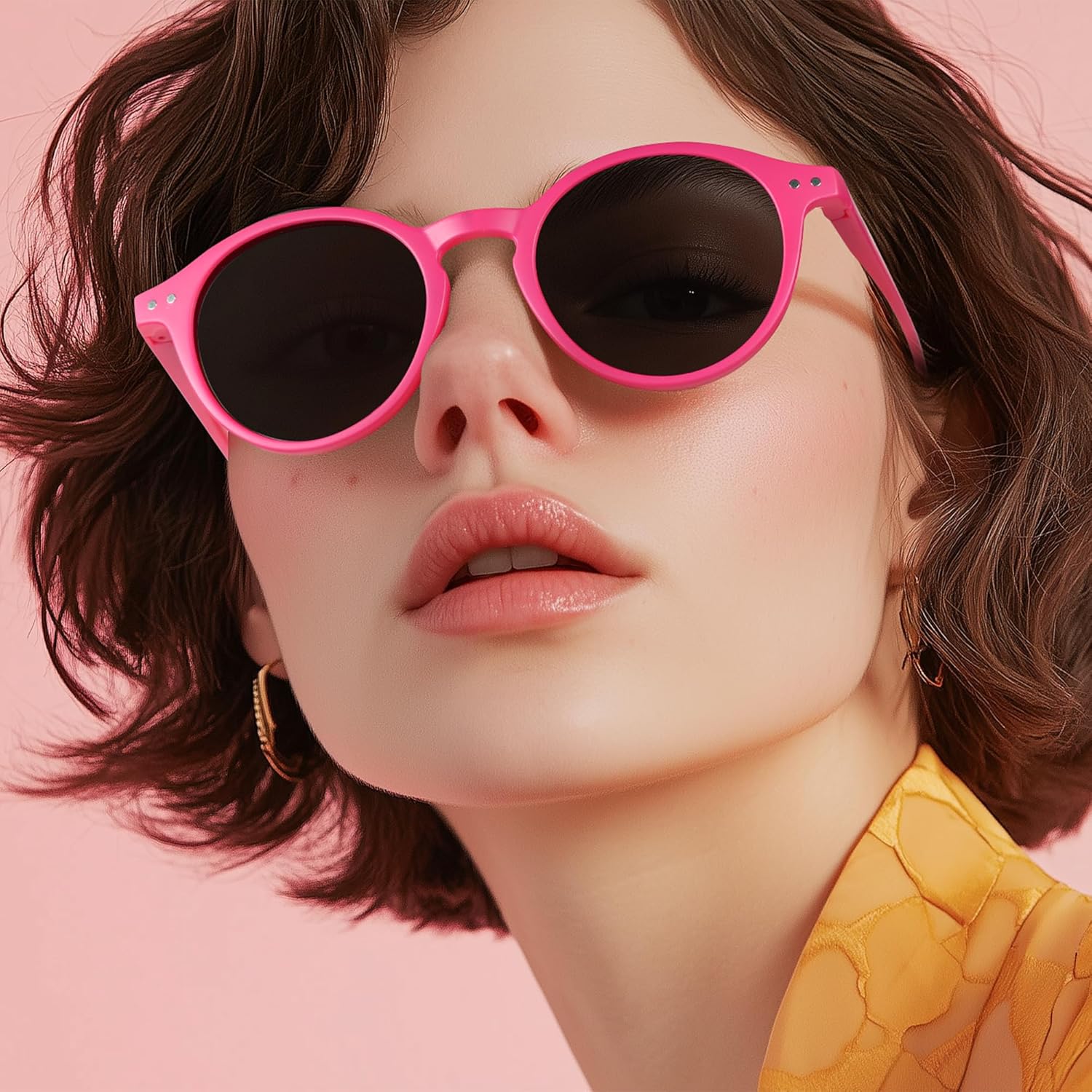 ZENOTTIC Polarized Round Sunglasses, Stylish Sunglasses for Men and Women Retro Classic, Multi-Style Selection - Image 2