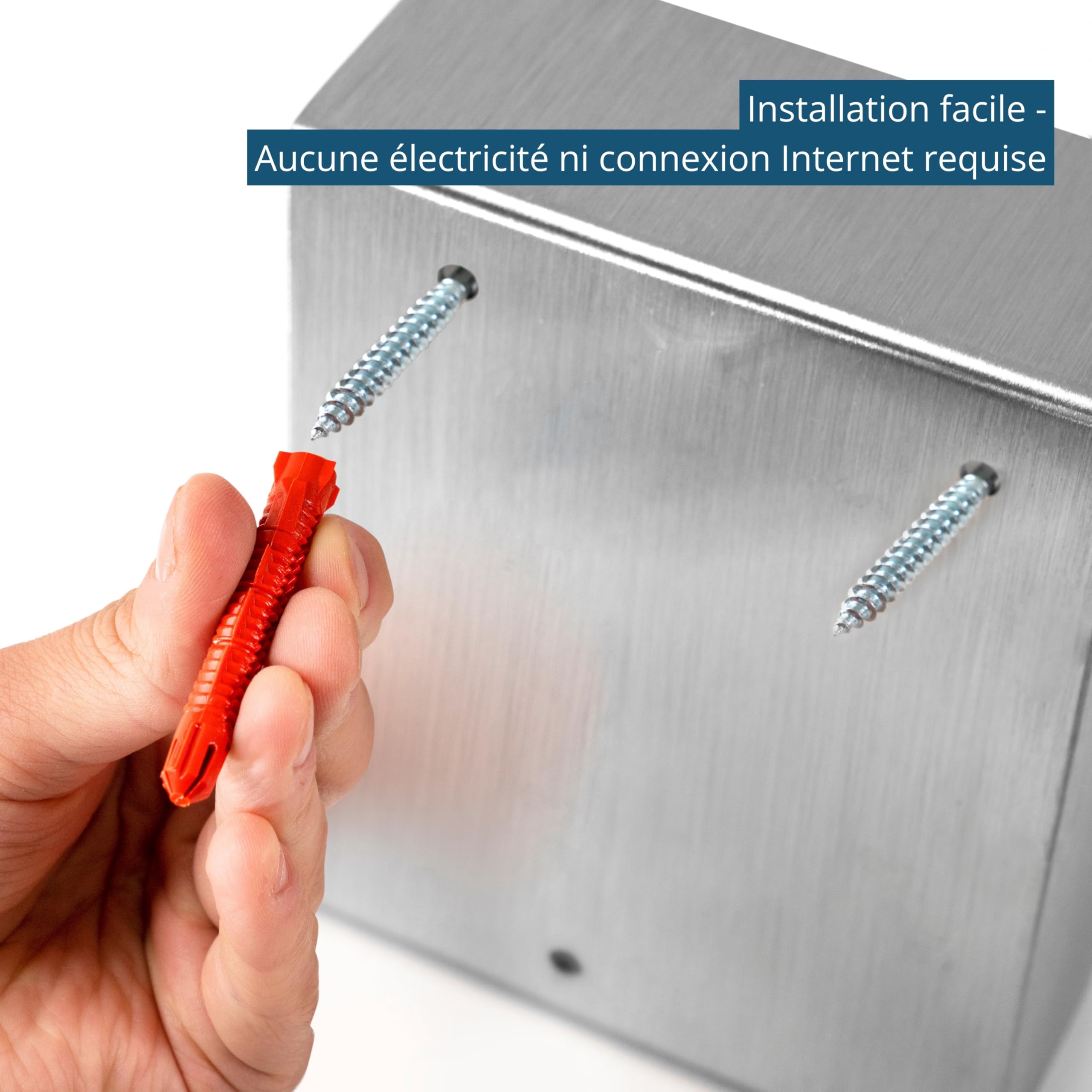 masunt coffre-fort à clés 2140 E Code | attribution innovante de code en ligne à distance | coffre-fort numérique en acier inoxydable V4A massif | sécurité maximale