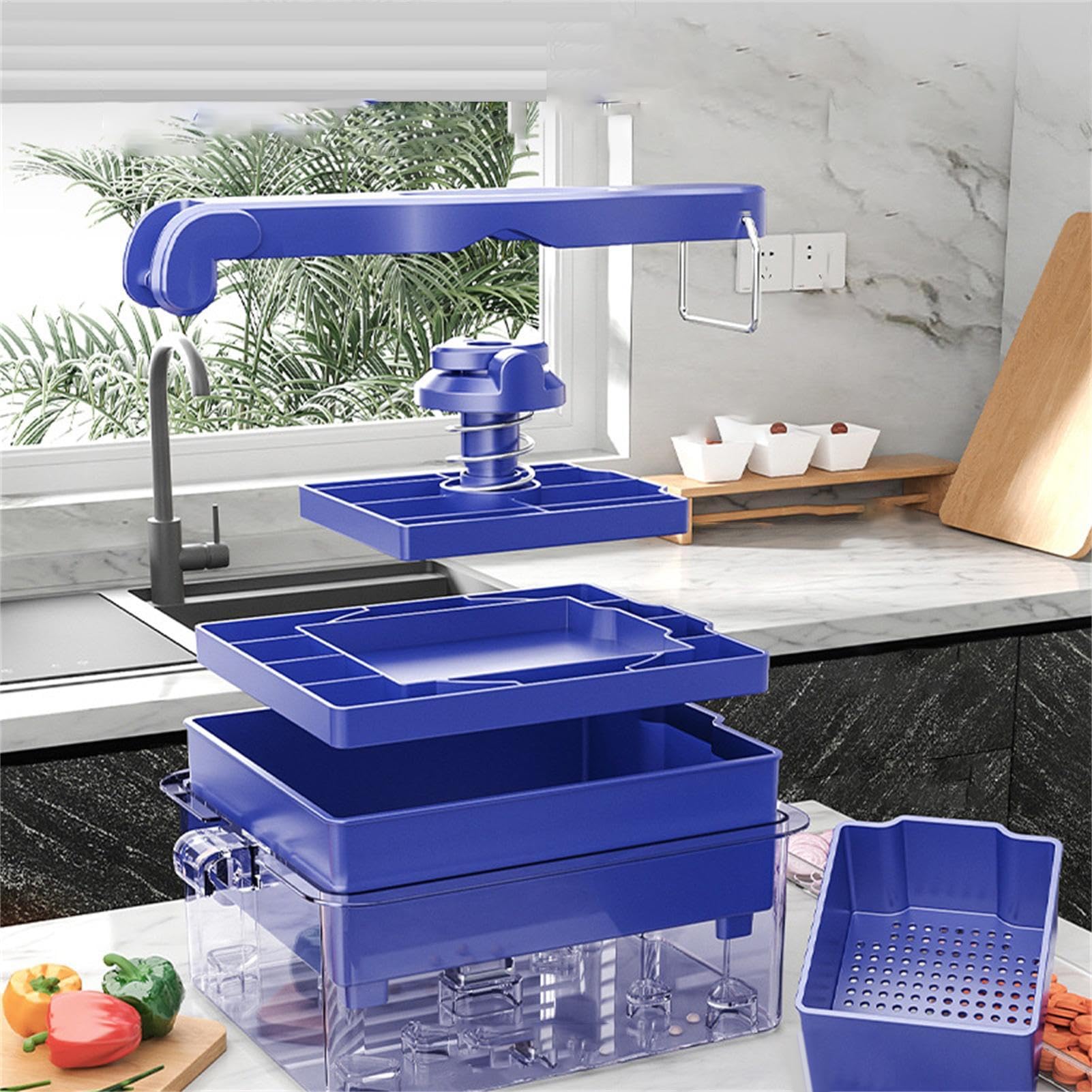 toffu Press - toffu Maker | toffu -Drucker | Käse Paneer Press | toffu Press für Vegan | Einstellbare Toffu -Presse | Toffu Drainer und Sieb | Spülmaschine sichere Toffu Squeezer für köstlichere, Moth