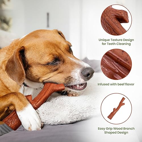 Miniatura 6 de SPOT by Ethical Products - Bambone Bamboo Stick Durable Dog Chew Toy para masticadores agresivos, cachorros y cachorros, una alternativa que no