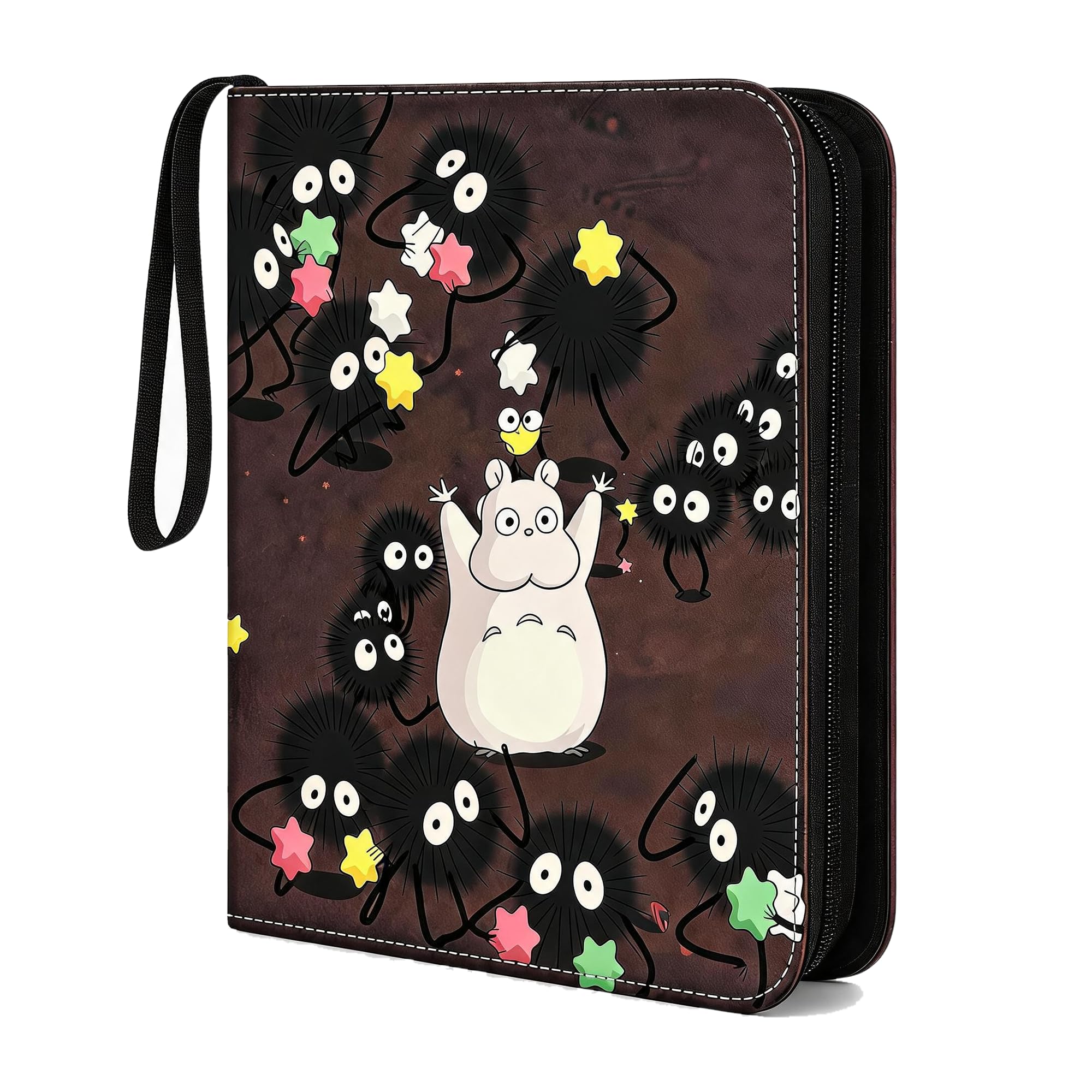 Card Binder Compatible with Pokemon, 4 Pocket Trading Card Binder, 440 Pockets, Card Album for TCG and Football, Anime Theme Collection
