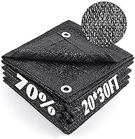 Vista 46 de Cool Area 70% Tela para Sombra Solar con Ojales, Lona de Malla para Cubierta de Plantas 6.5x16.5 pies, Toldo para Patio, Jardín, Pérgola, Verde