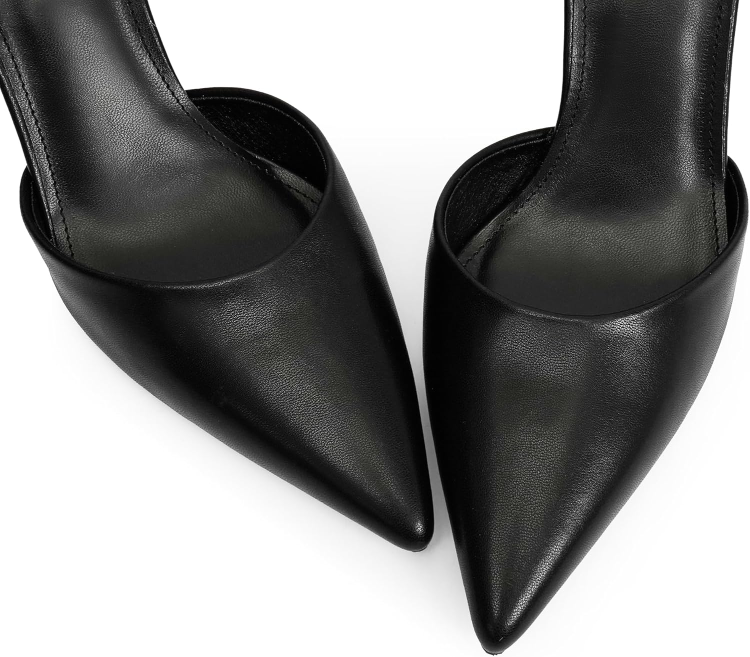 Women’s Closed Toe Heels Pointed Toe Stiletto Pumps with Ankle Strap Slingback Dressy Shoes for Wedding Party Prom - Image 7